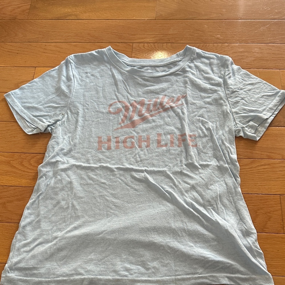Miller High Life Light Blue Women's Short Sleeve Tee